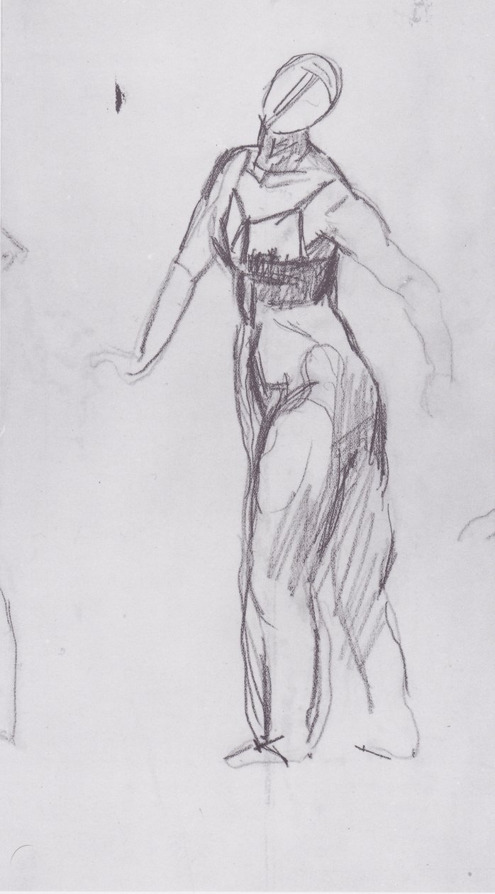 Woman Walking to the Left by Ferdinand Hodler