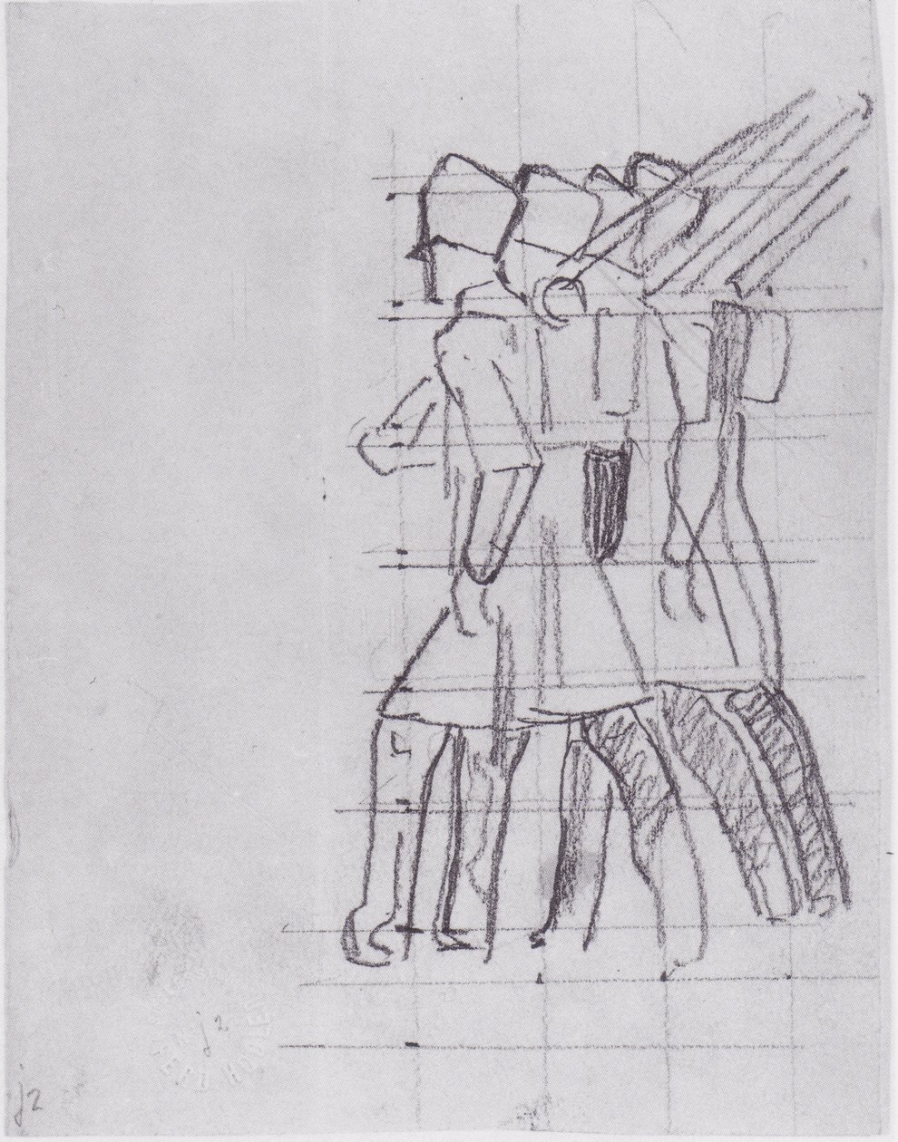 Departing Soldiers 3 by Ferdinand Hodler