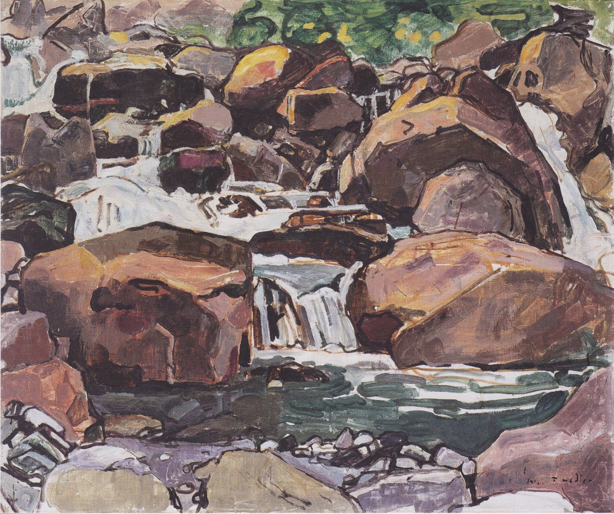 Mountain Stream near Champéry by Ferdinand Hodler