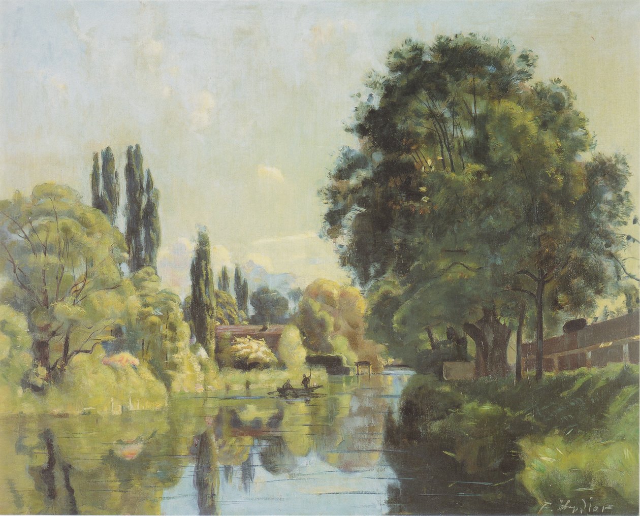 The Aare Canal near Thun by Ferdinand Hodler