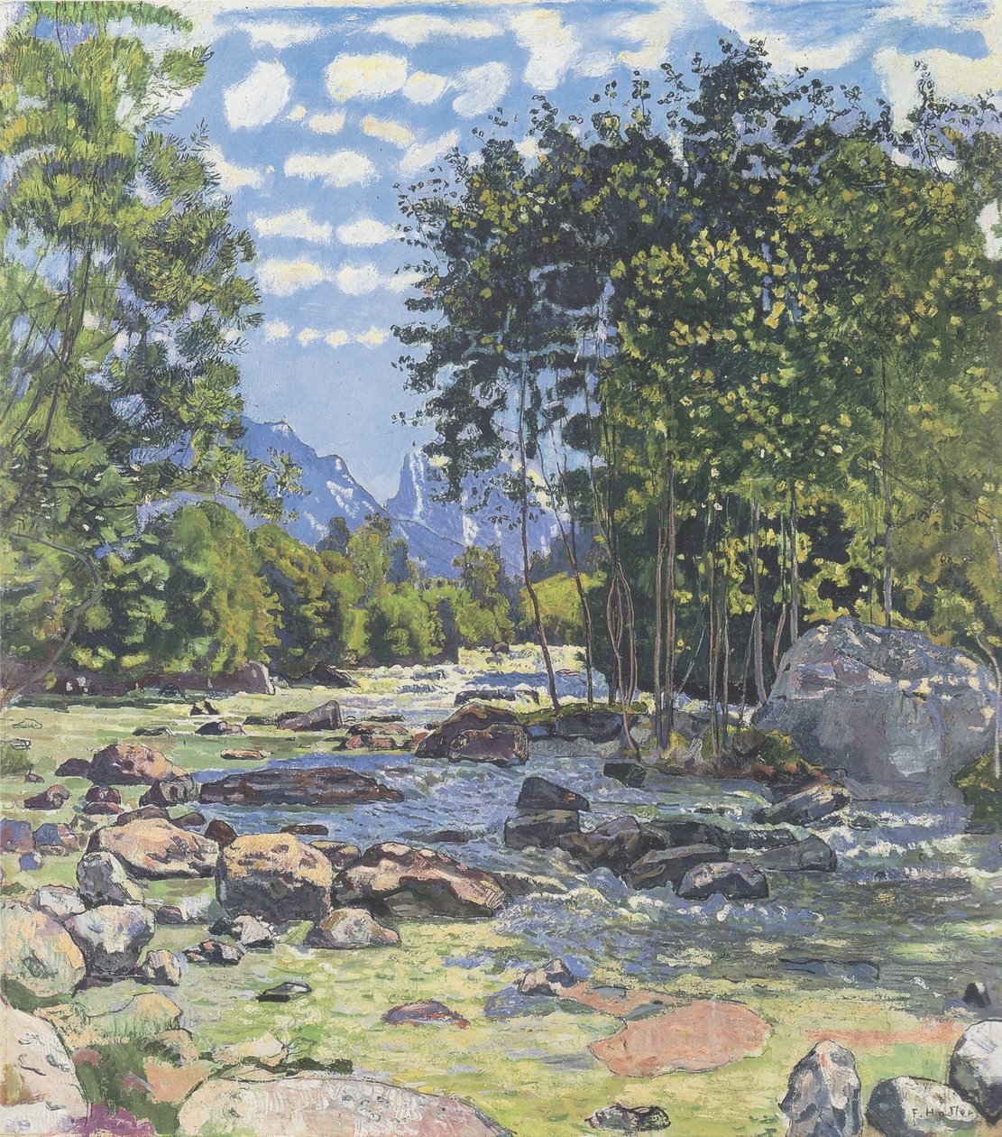 The Black Lütschine by Ferdinand Hodler