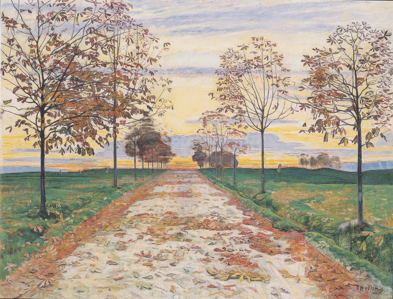 Autumn Evening by Ferdinand Hodler