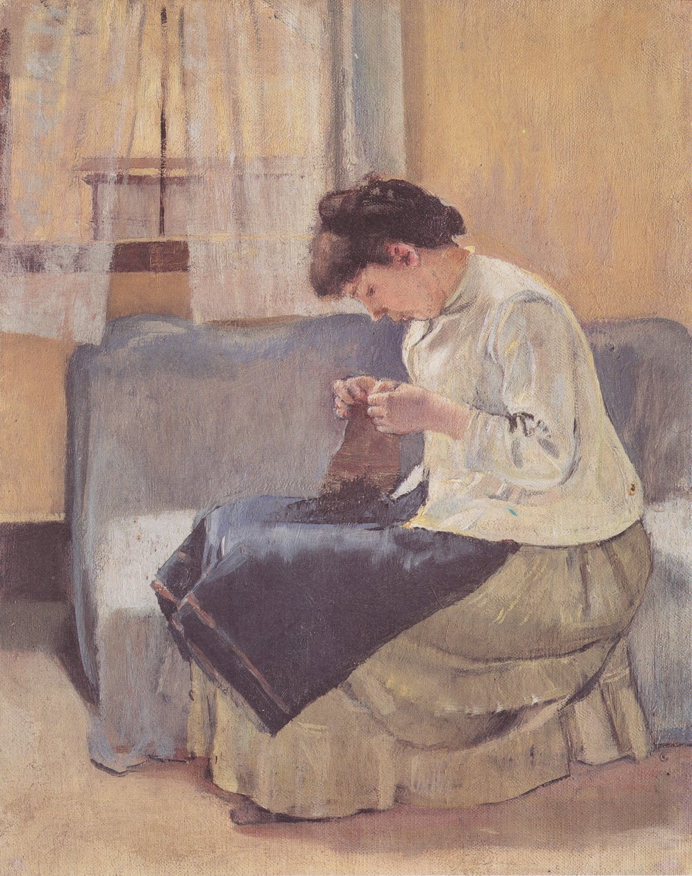 Seamstress by Ferdinand Hodler