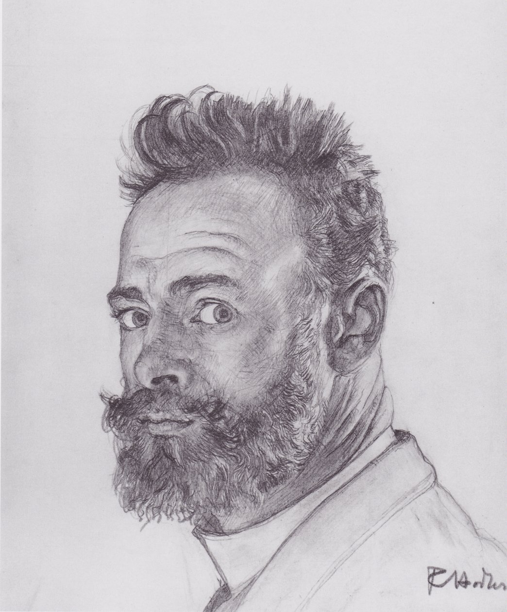 Parisian Self-Portrait by Ferdinand Hodler