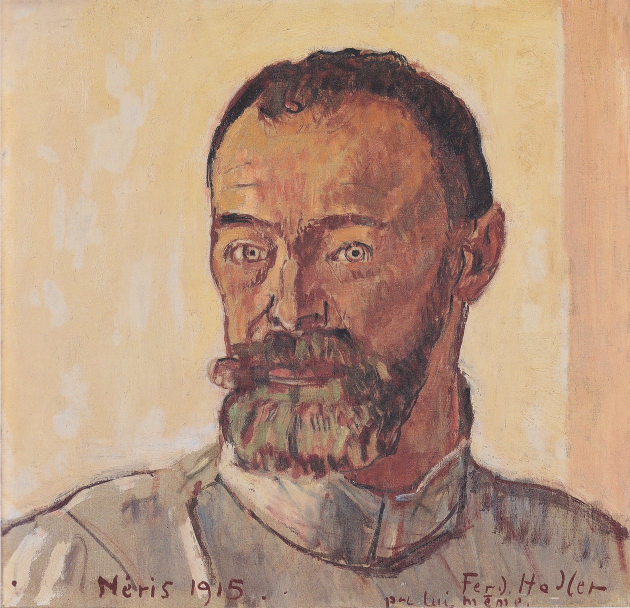 Self-Portrait of Néris by Ferdinand Hodler