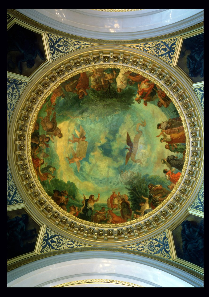 Aurora, ceiling painting possibly from the Library, c.1845-47 by Ferdinand Victor Eugene Delacroix