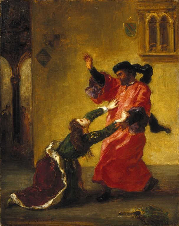 Desdemona Cursed by her Father by Ferdinand Victor Eugene Delacroix