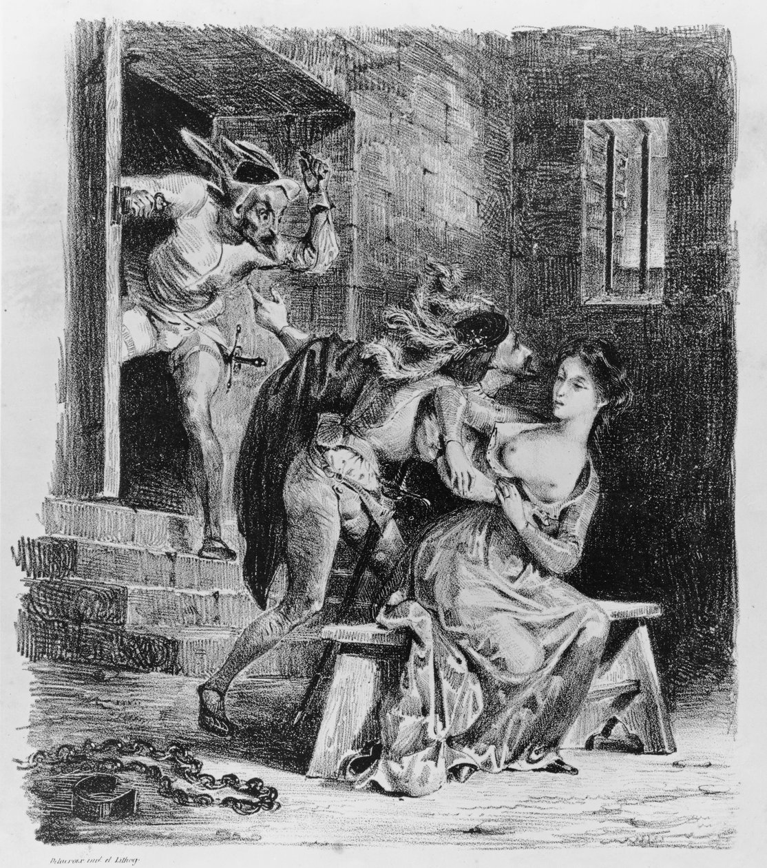 Faust Rescues Marguerite from Her Prison, from Goethe