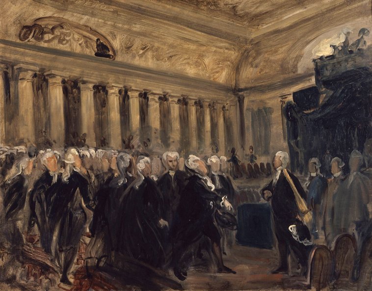 Mirabeau and Dreux-Brézé by Ferdinand Victor Eugene Delacroix