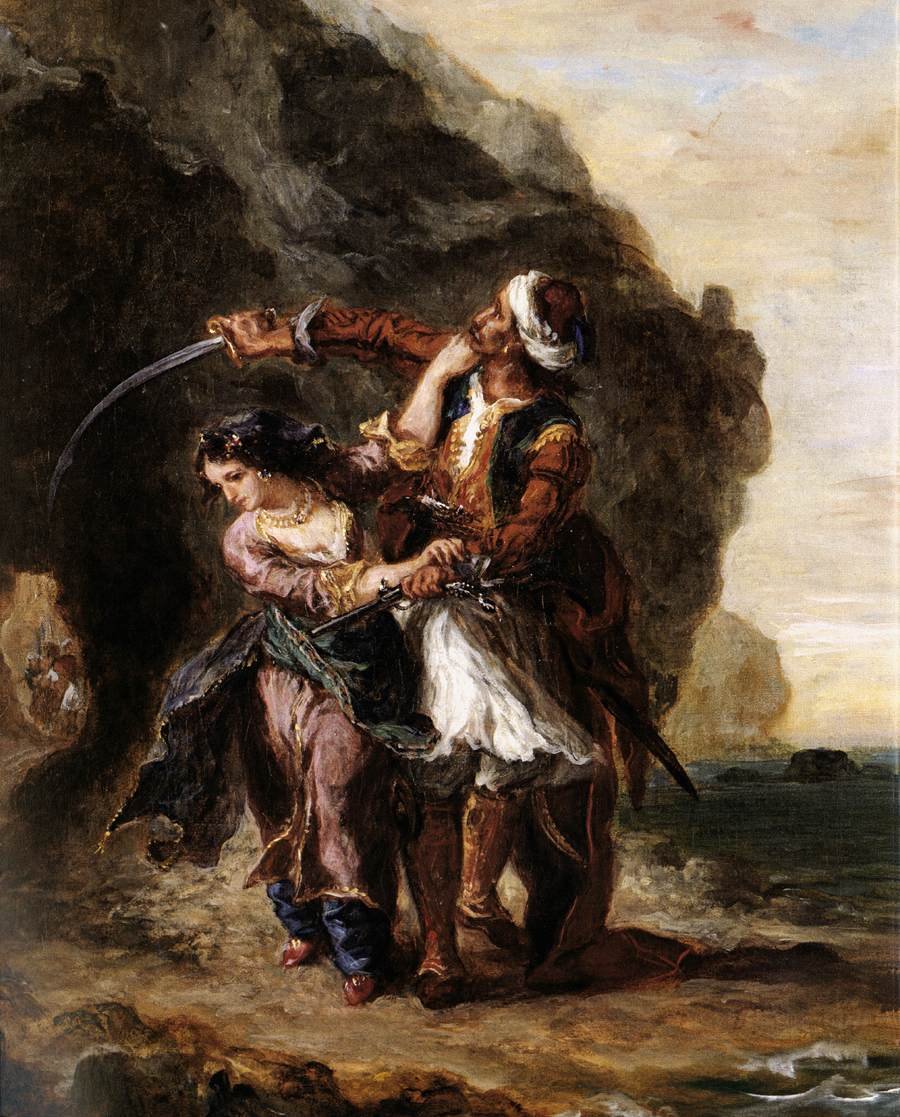 The Bride of Abydos by Ferdinand Victor Eugene Delacroix