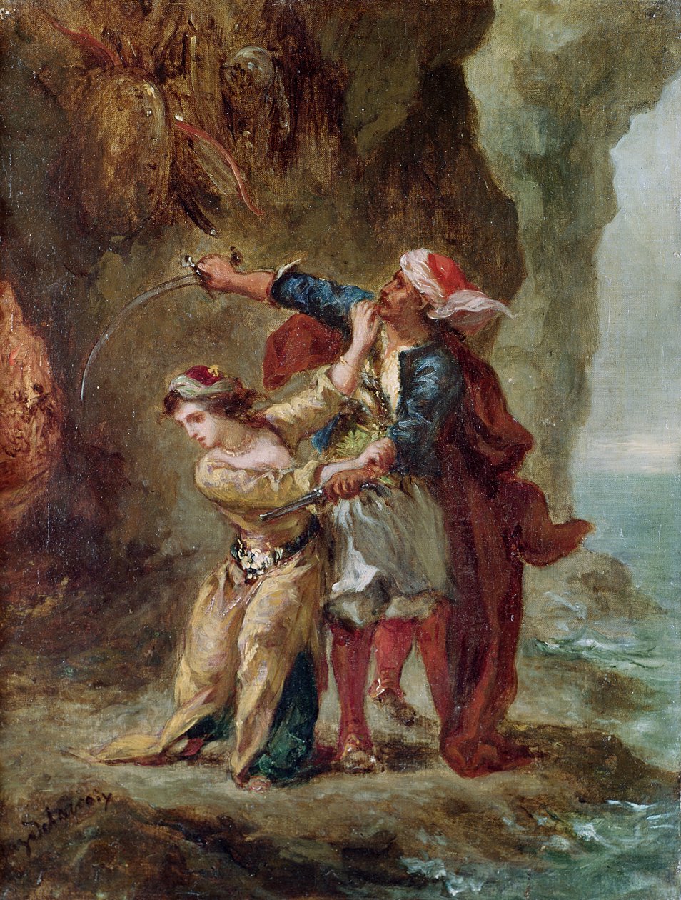 The Bride of Abydos by Ferdinand Victor Eugene Delacroix