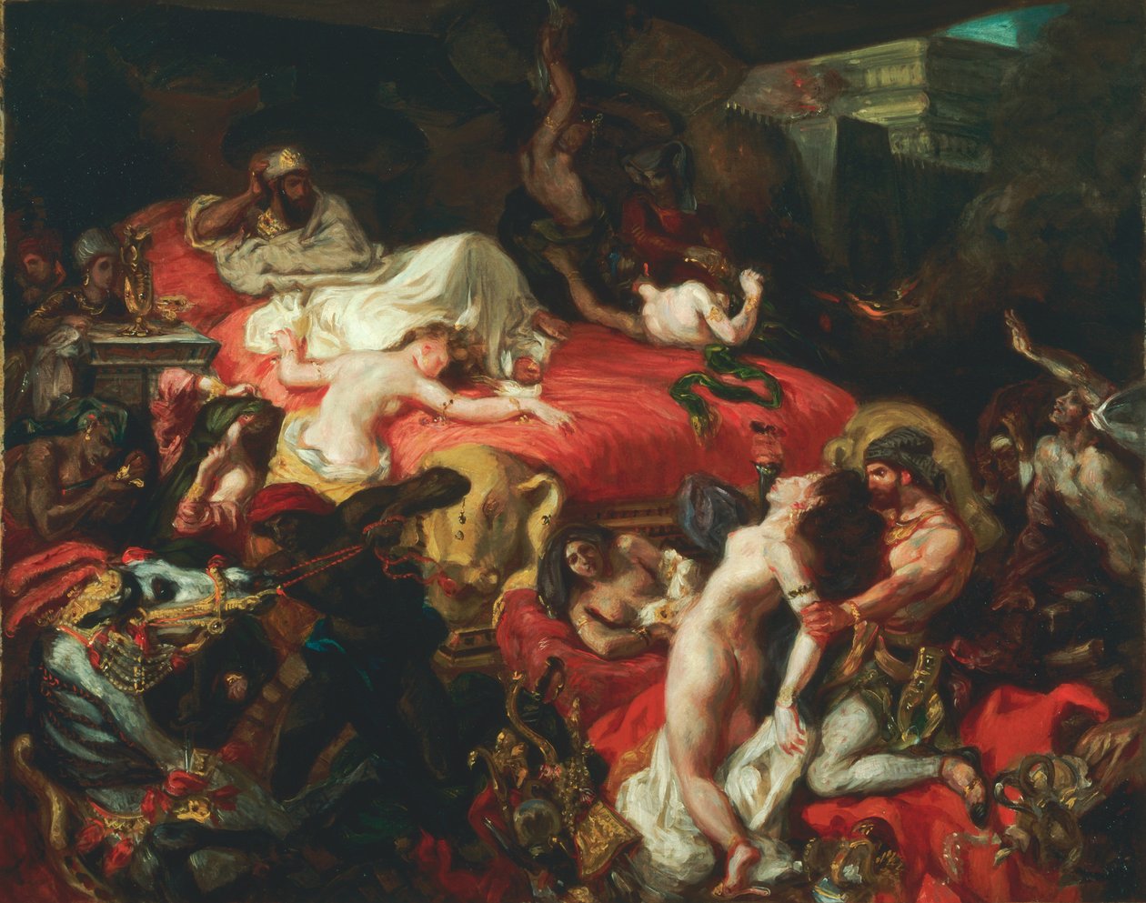 The Death of Sardanapalus by Ferdinand Victor Eugene Delacroix