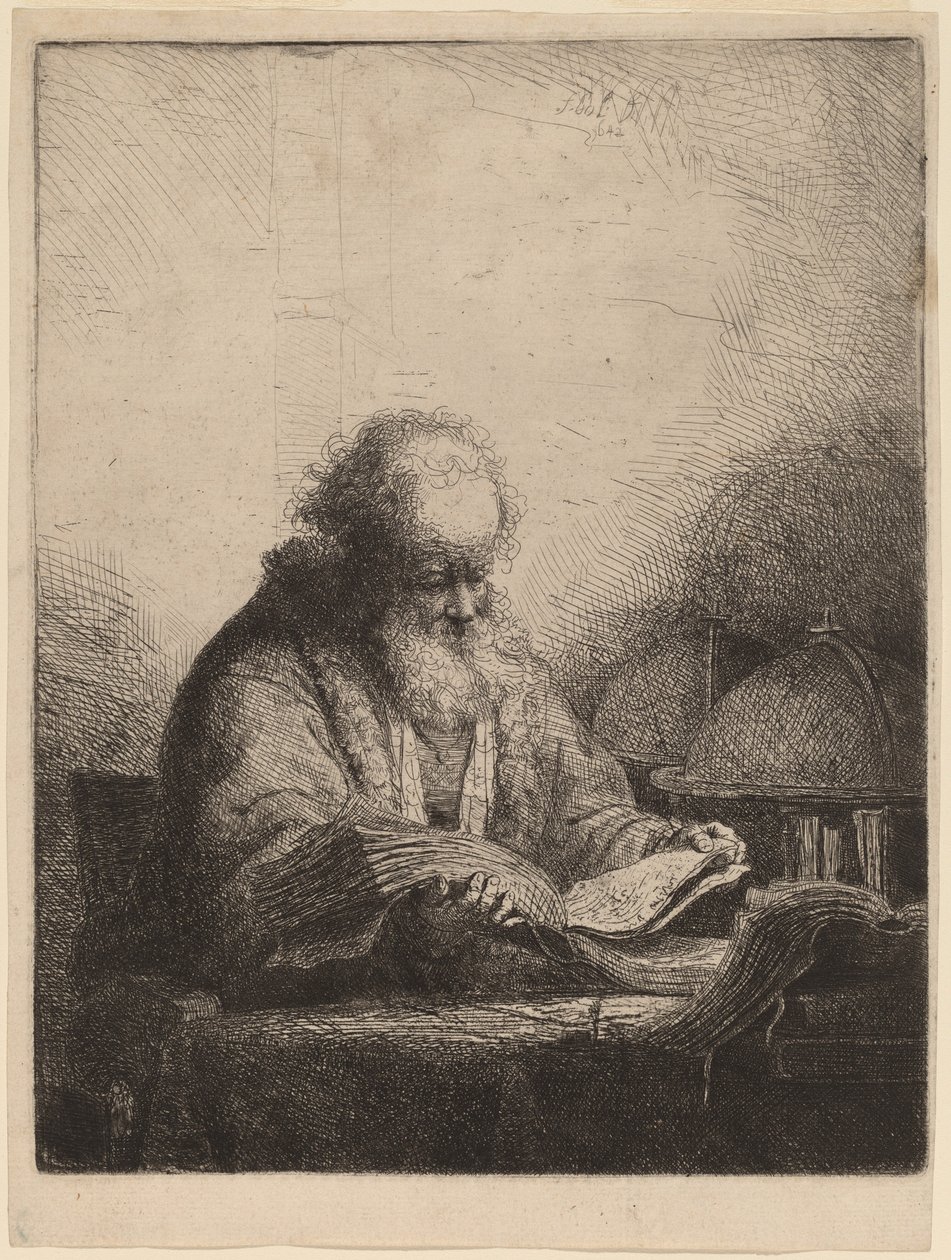 An Old Man Reading by Ferdinand Bol