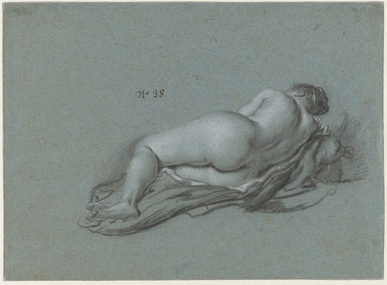 Reclining Female Nude by Ferdinand Bol