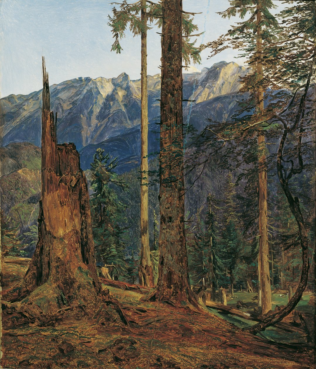 The Höllengebirge near Ischl by Ferdinand Georg Waldmuller