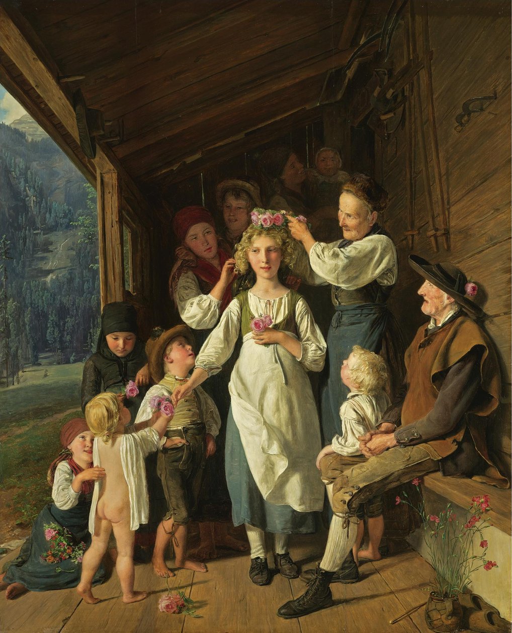 The Bridesmaid by Ferdinand Georg Waldmuller