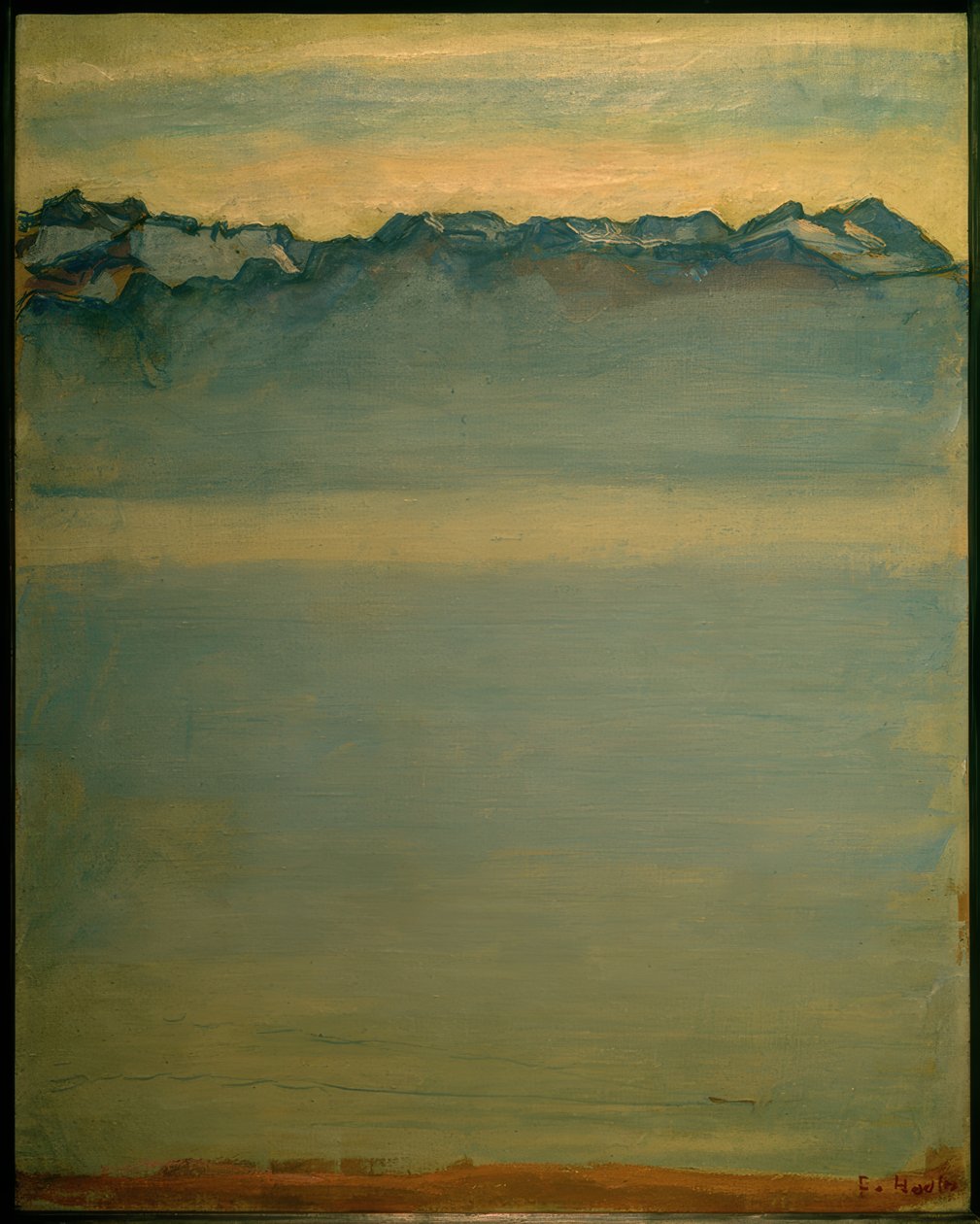 Lake Geneva with the Savoy Alps by Ferdinand Hodler