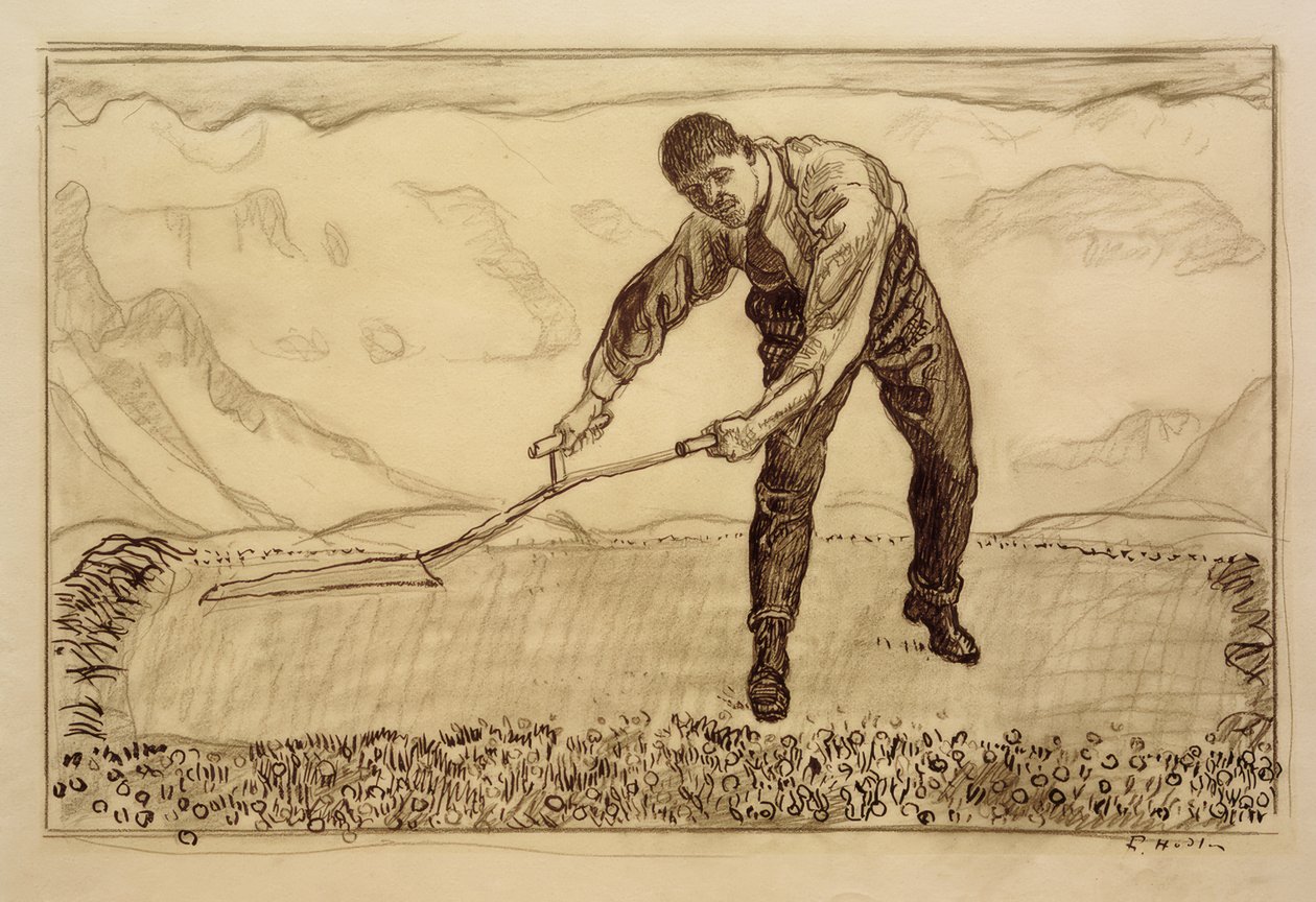 Mowers in the Field by Ferdinand Hodler