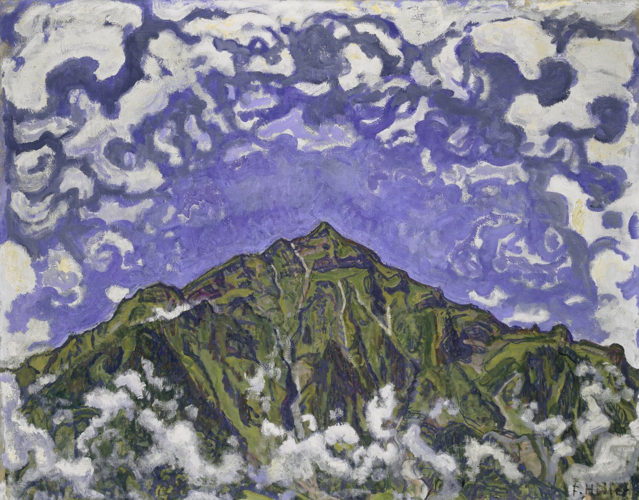 Mount Niesen seen from Heustrich, 1910 by Ferdinand Hodler