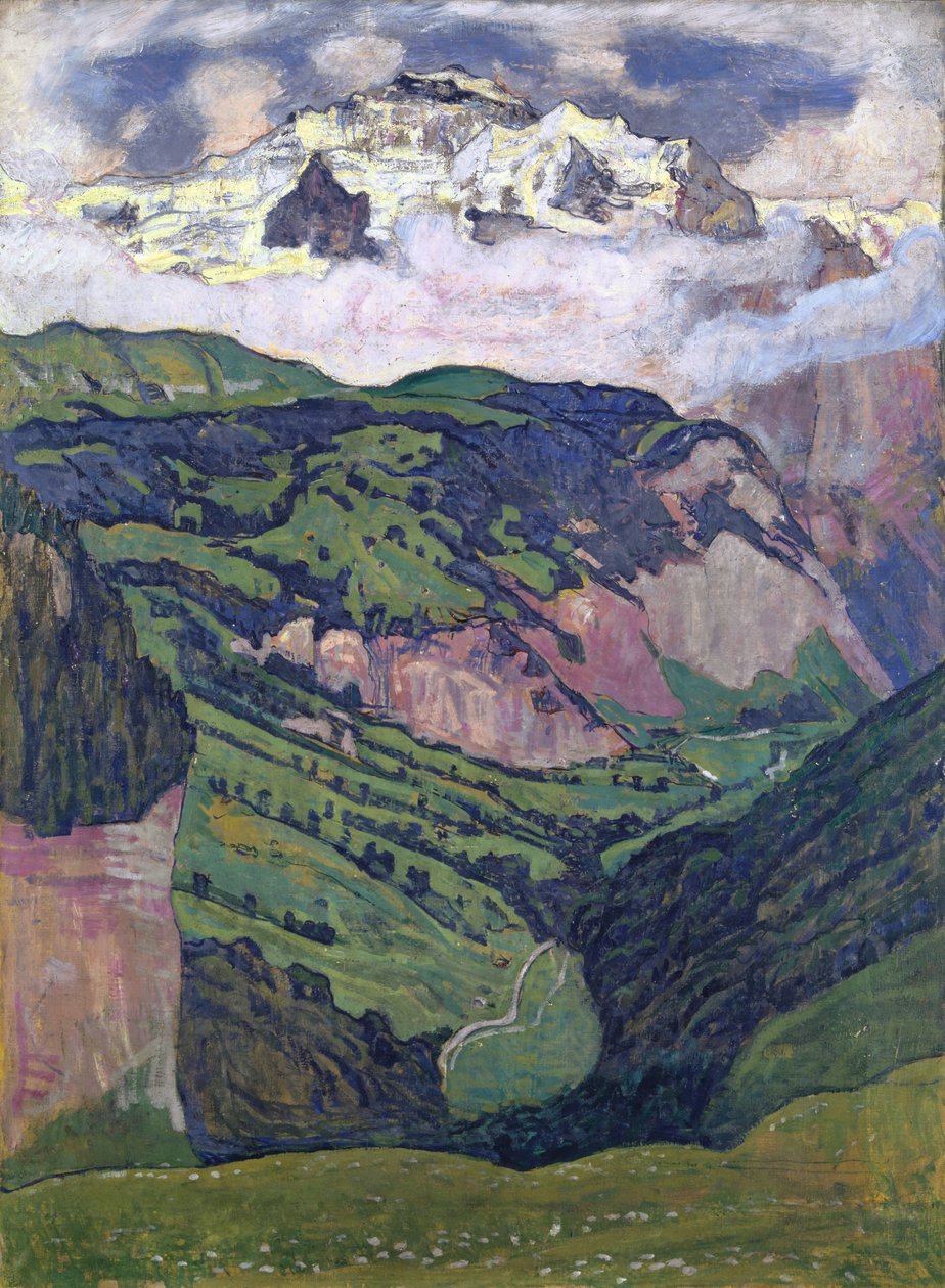 The Jungfrau seen from Isenfluh, 1902 by Ferdinand Hodler