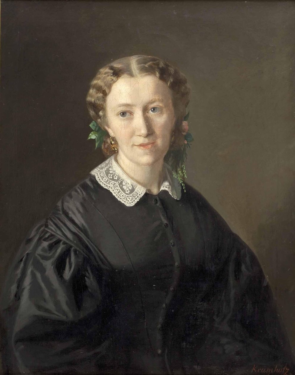 Portrait of a Lady by Ferdinand Krumholz