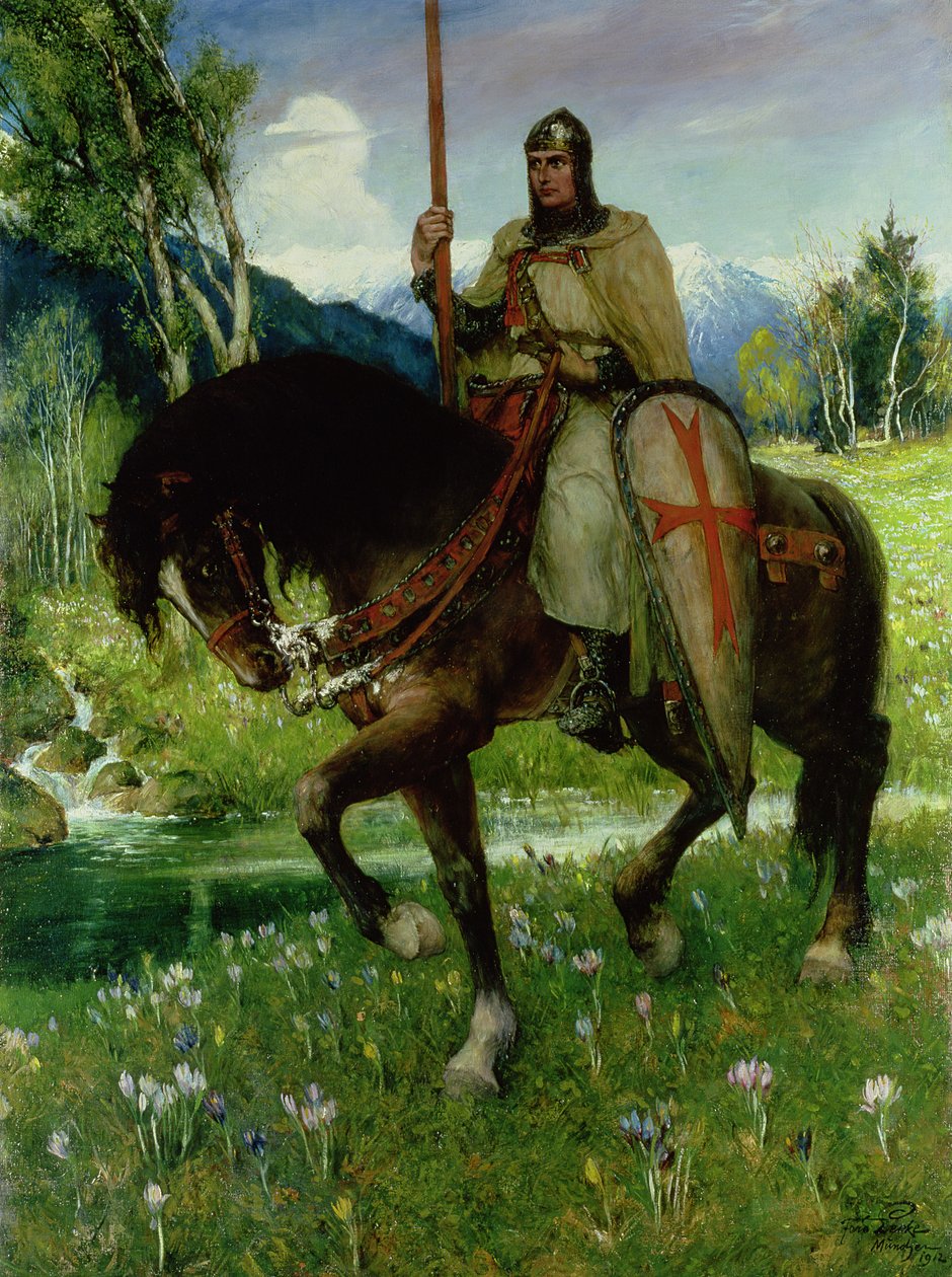 Parsifal in Quest of the Holy Grail by Ferdinand Leeke