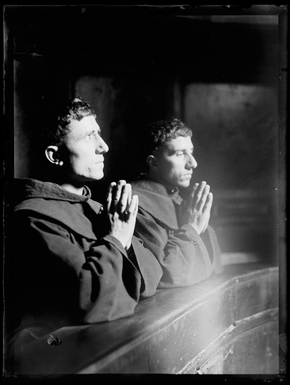 Prayer Franciscan in Assisi by Ferdinand Schmutzer