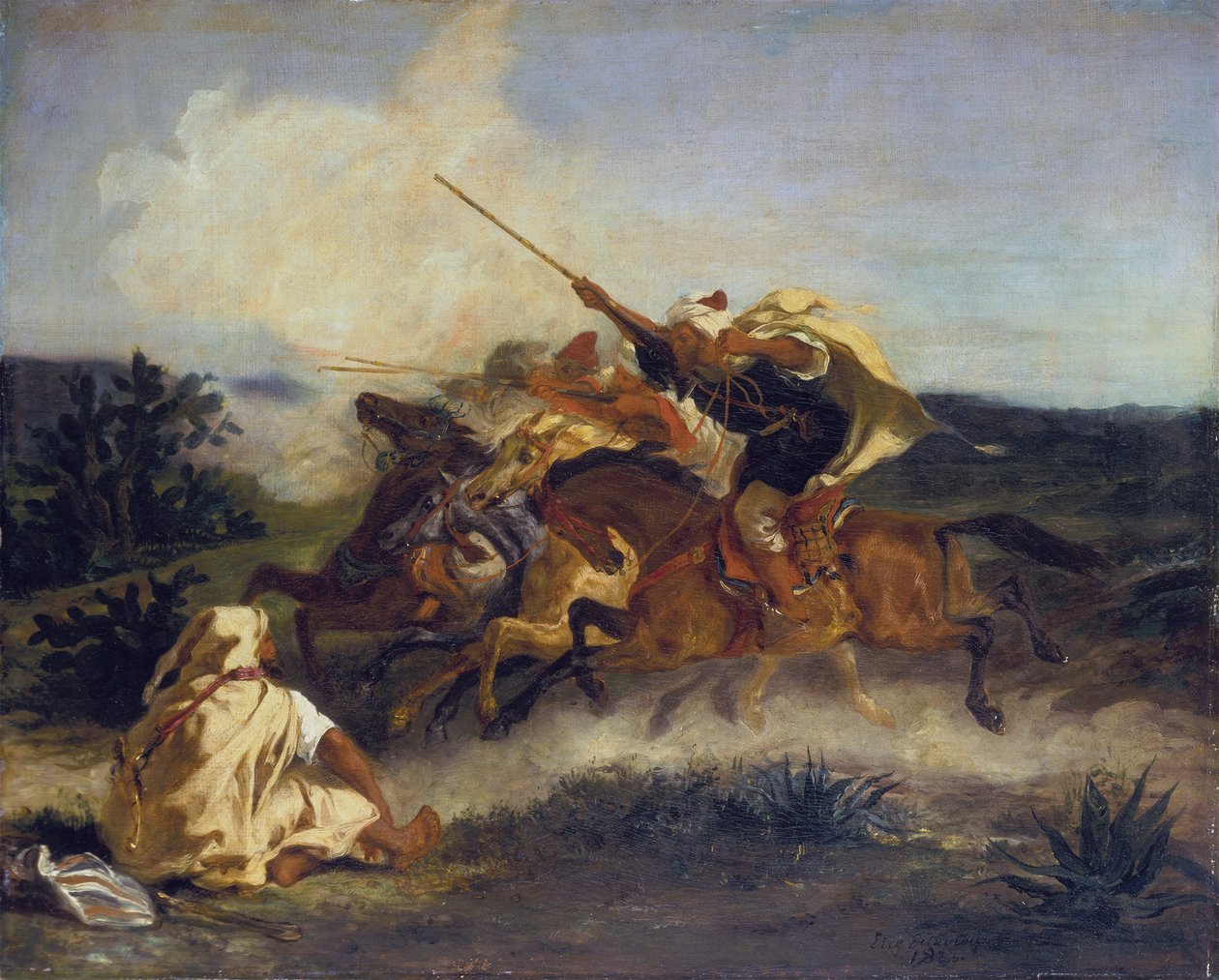 Arabian Fantasy by Ferdinand Victor Eugene Delacroix
