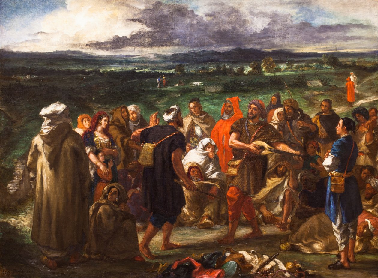 Comedians or Arab Buffoons by Ferdinand Victor Eugene Delacroix
