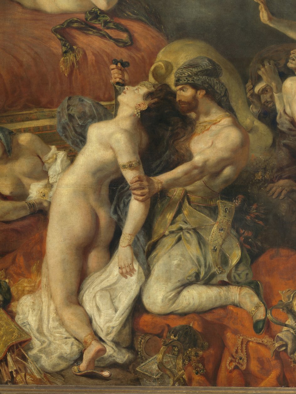 Death of Sardanapale (detail) by Ferdinand Victor Eugene Delacroix