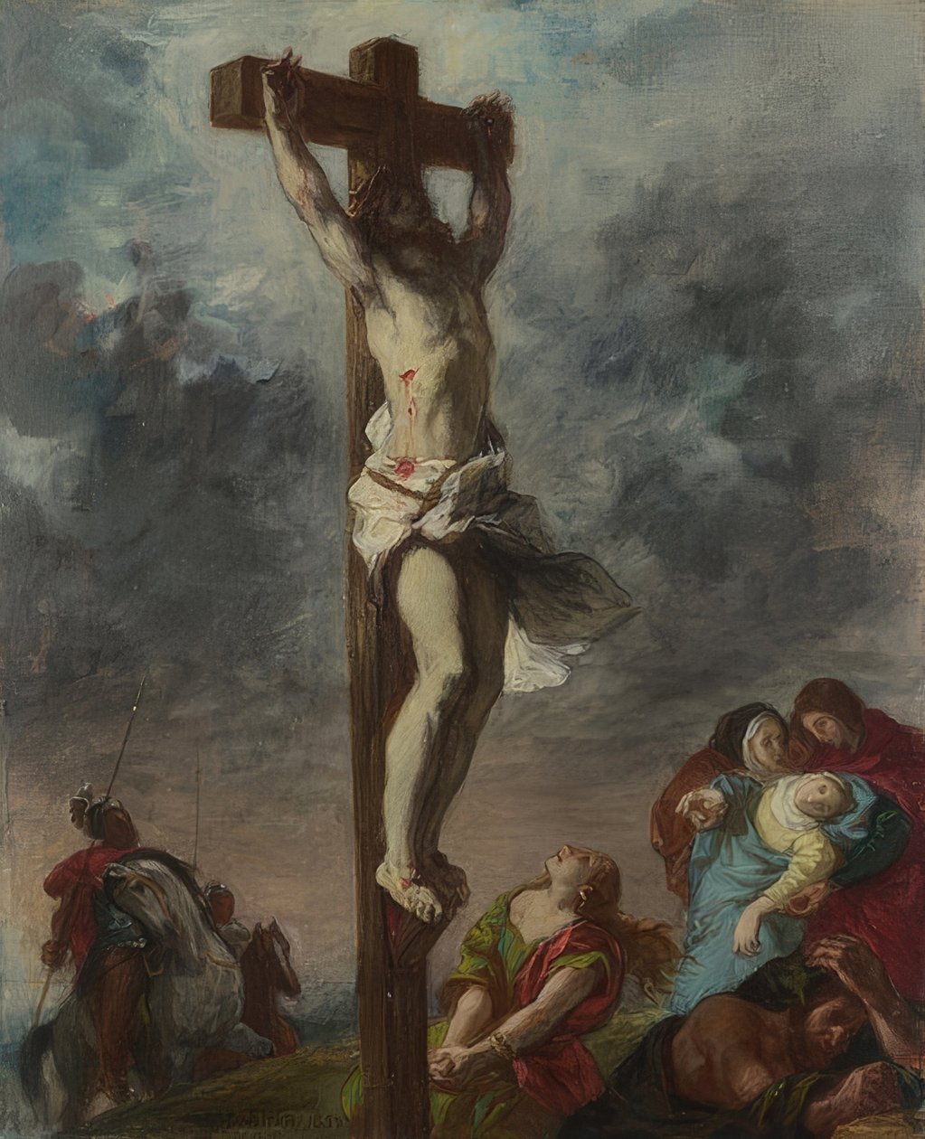 The Crucifixion. 1853 by Ferdinand Victor Eugene Delacroix