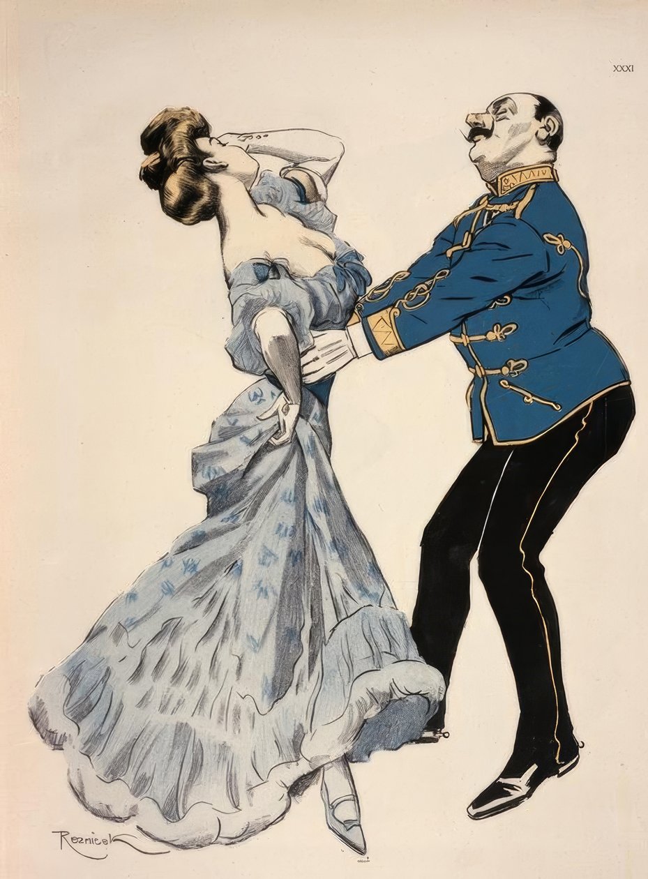 Csardas / Graphic 1906 by Ferdinand von Reznicek