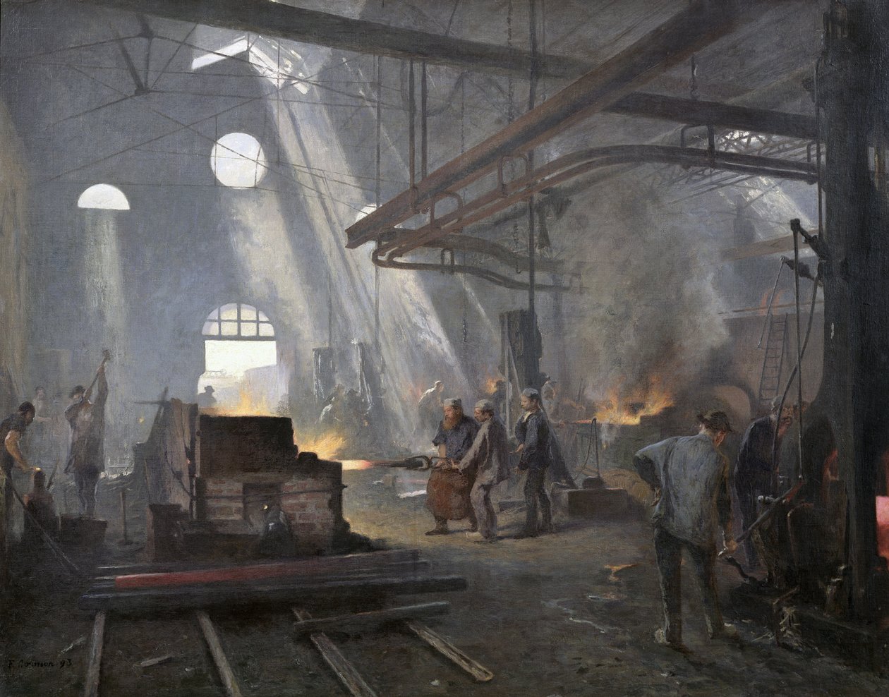 A Forge, 1893 by Fernand Cormon