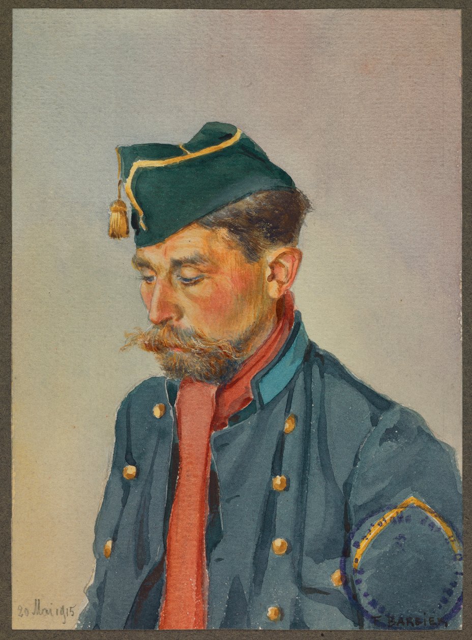 A Belgian Lancer, Gustrow by Fernand Barbier