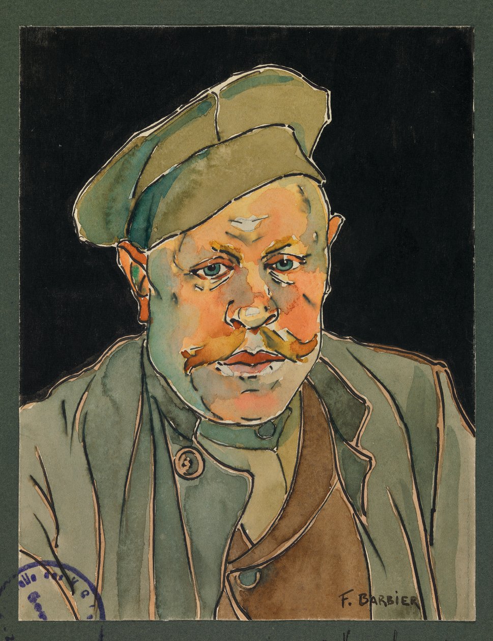 A Russian Prisoner Nicknamed Egg Yolk, Gustrow by Fernand Barbier