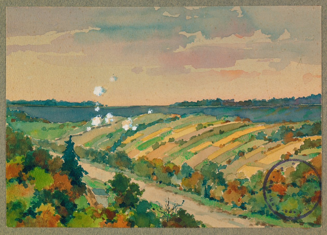 Bombardment of the French Trenches at Vailly by Fernand Barbier
