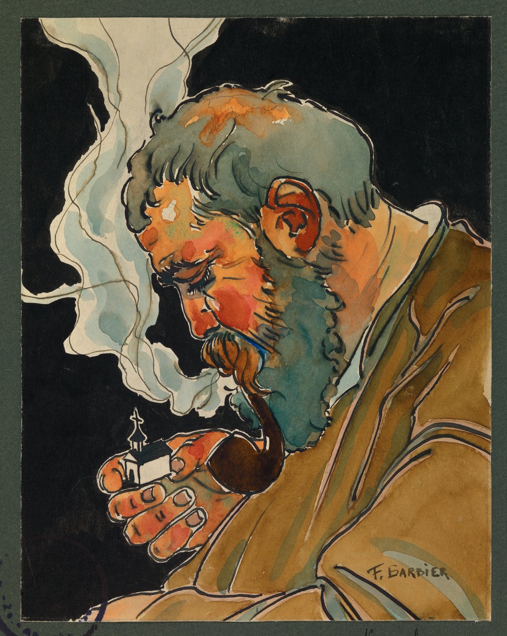 Prisoner Liard as Beadle, Gustrow by Fernand Barbier