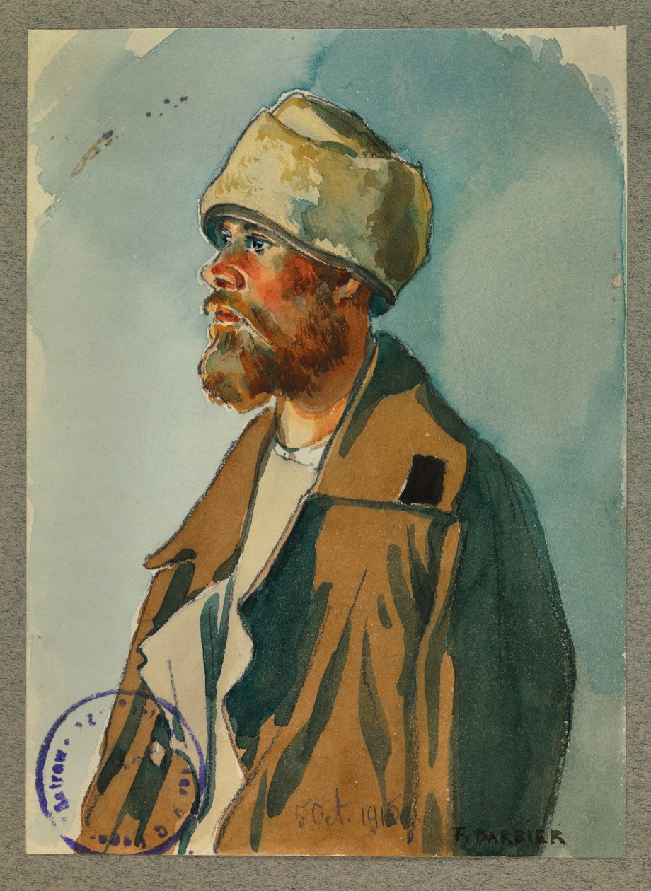 Russian Prisoner, Gustrow by Fernand Barbier