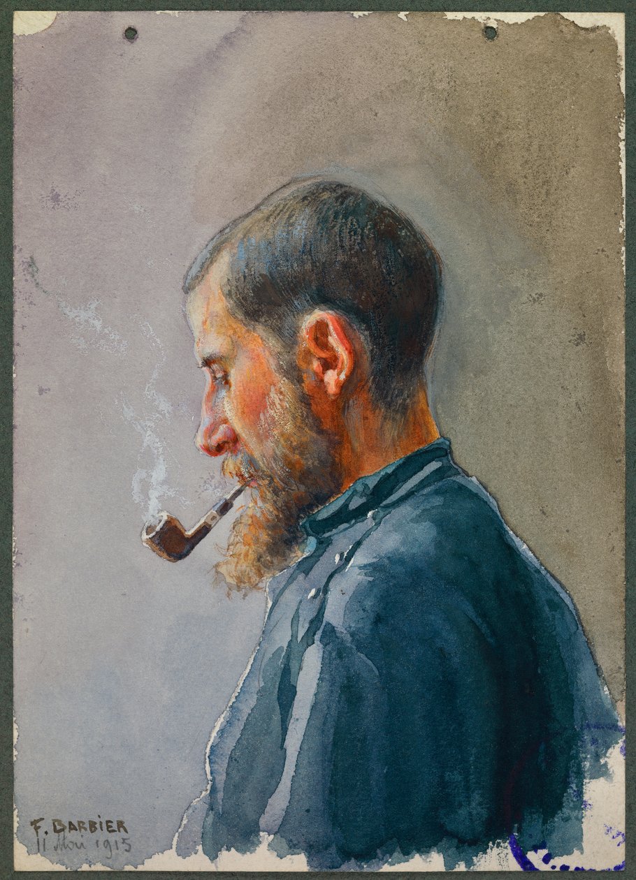 Sergeant Lavissiere as Camp Chaplain, Gustrow by Fernand Barbier