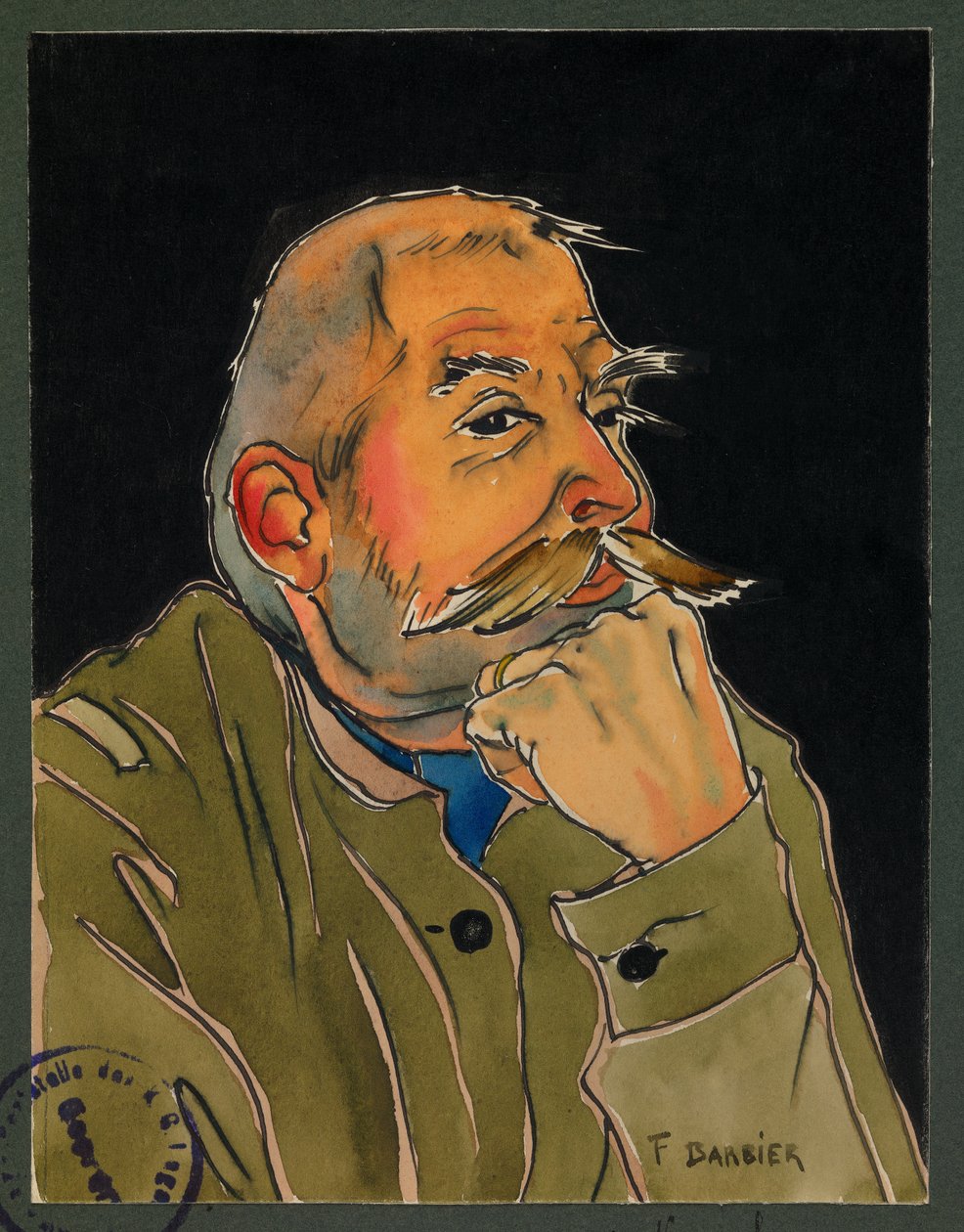 Sergeant Lecacheux, Gustrow by Fernand Barbier