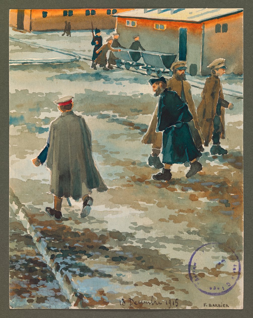 The Corvee at Gustrow by Fernand Barbier