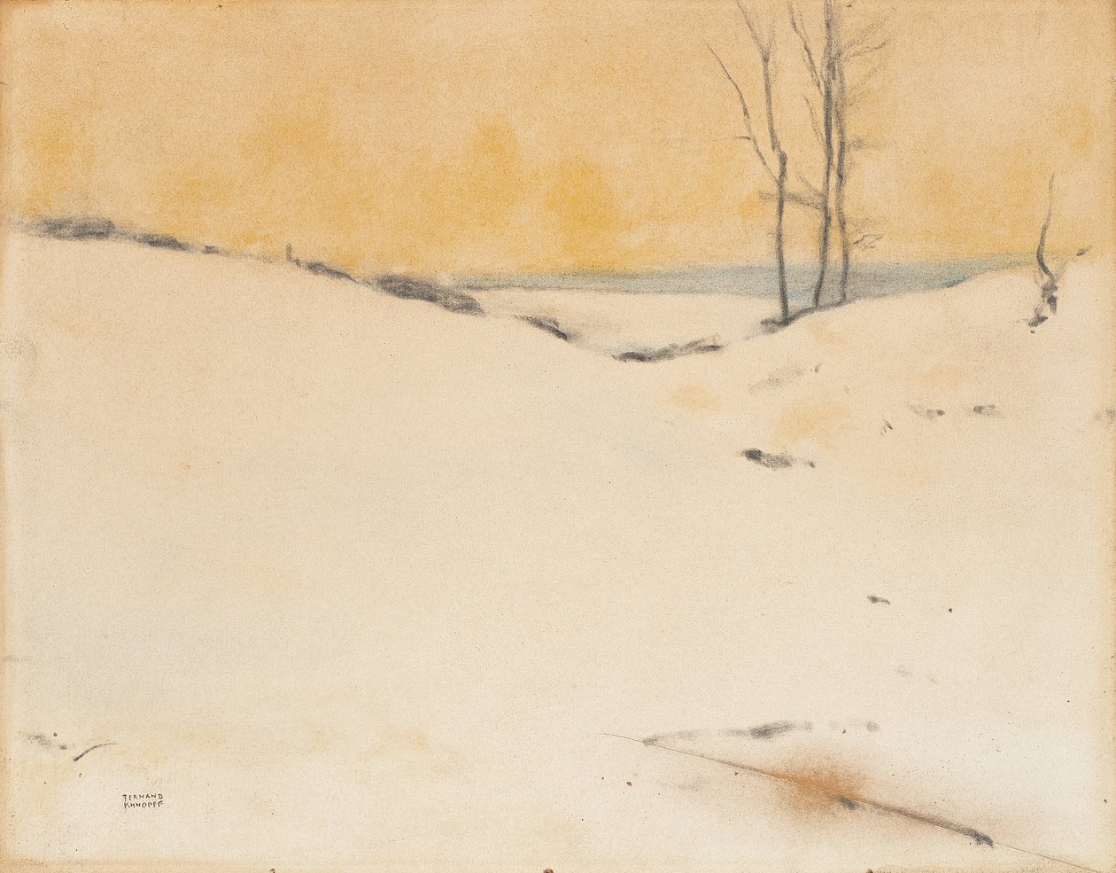 In the Snow by Fernand Khnopff