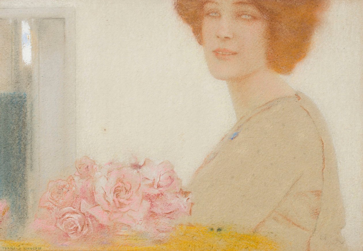 Roses by Fernand Khnopff