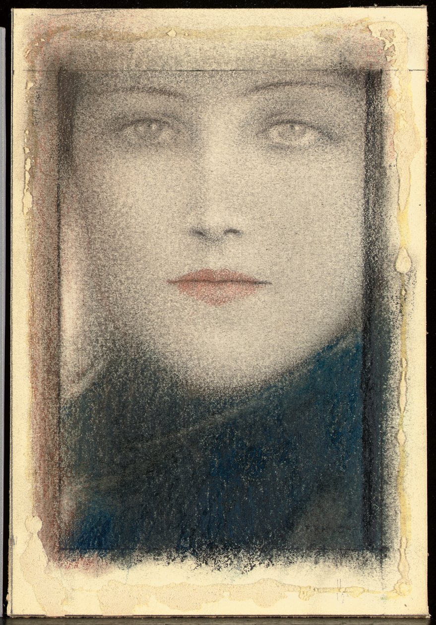 Head of a Woman by Fernand Khnopff