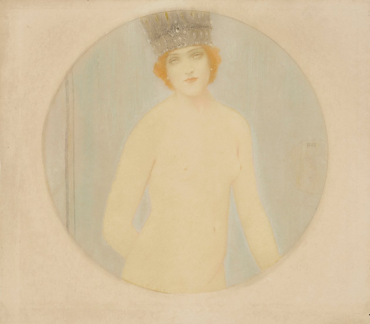 Nude Queen, c. 1910 by Fernand Khnopff
