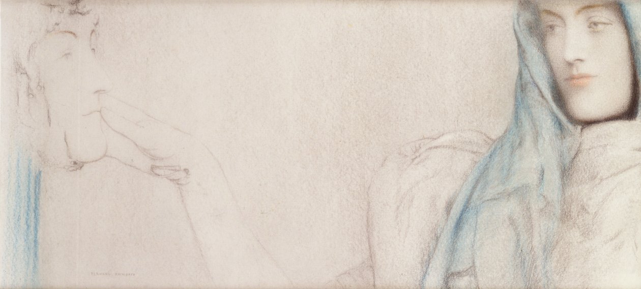 Study for The Secret, c.1902 by Fernand Khnopff