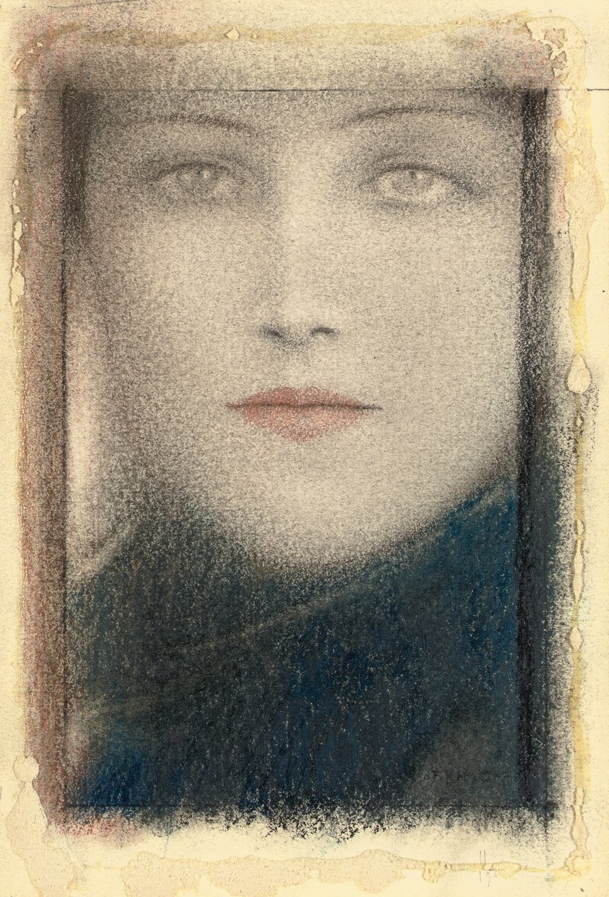 Head of a Woman by Fernand Khnopff