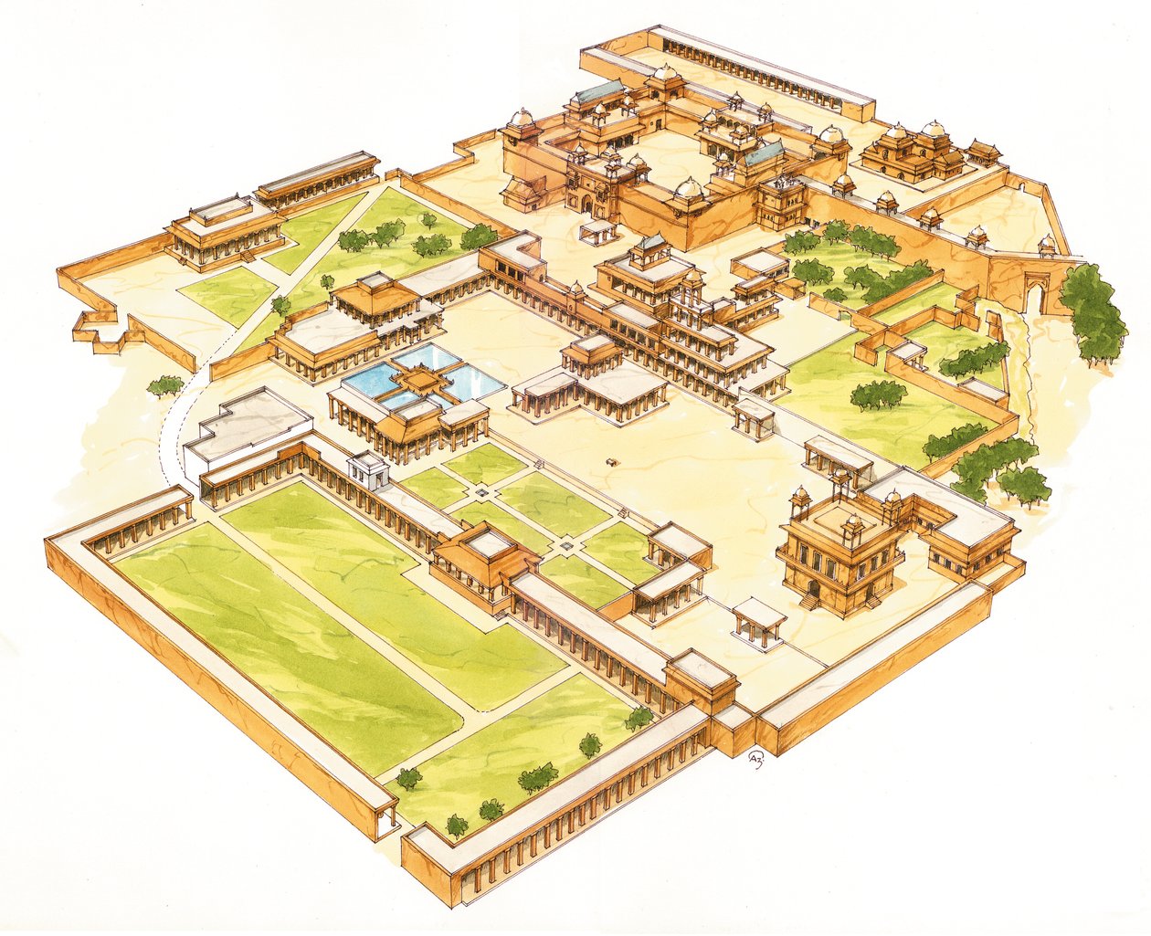 Fatehpur Sikri. Adra. India by Fernando Aznar Cenamor
