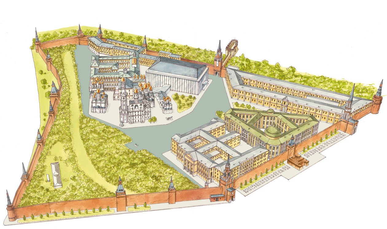 Moscow Kremlin by Fernando Aznar Cenamor