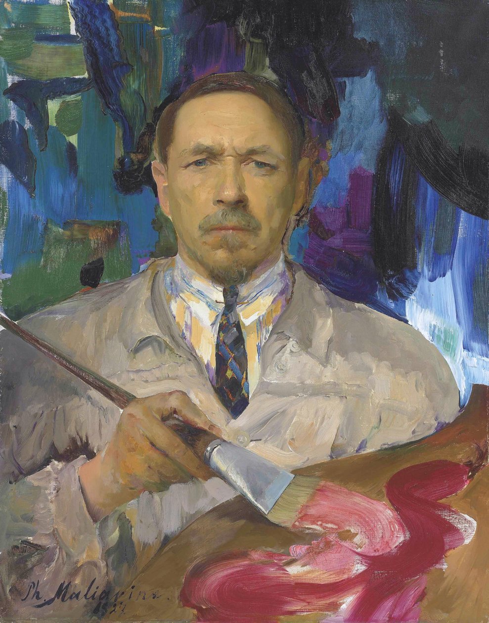 Self-portrait by Filipp Andreevich Maliavin